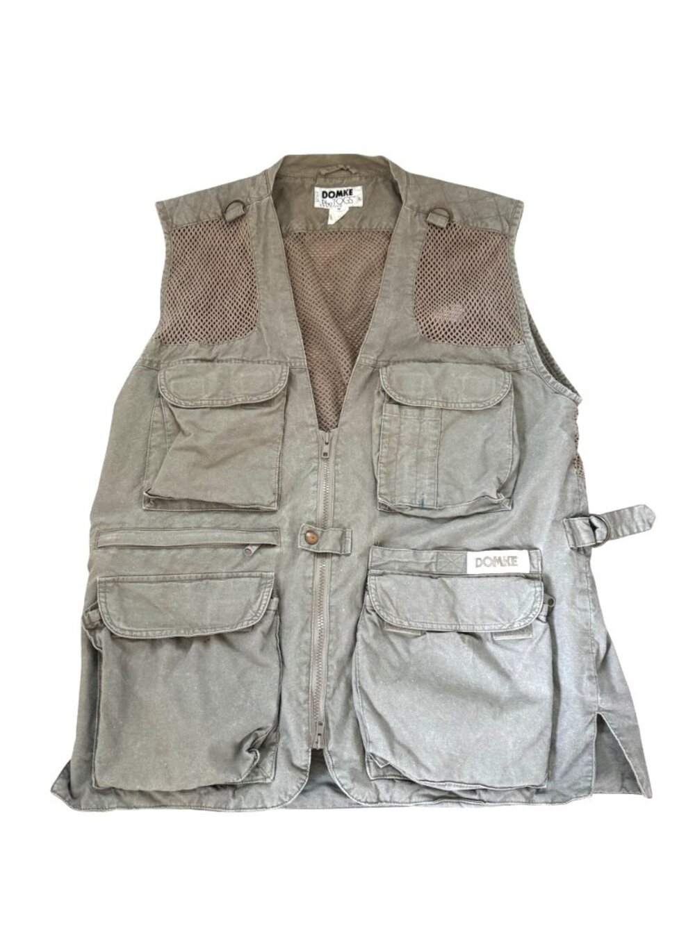 Domke Photogs Men's Zip Front Vest Sz M Safari Utility Photographer Green READ